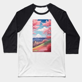 Japan Scenery 4 - Japanese Retro Art Baseball T-Shirt